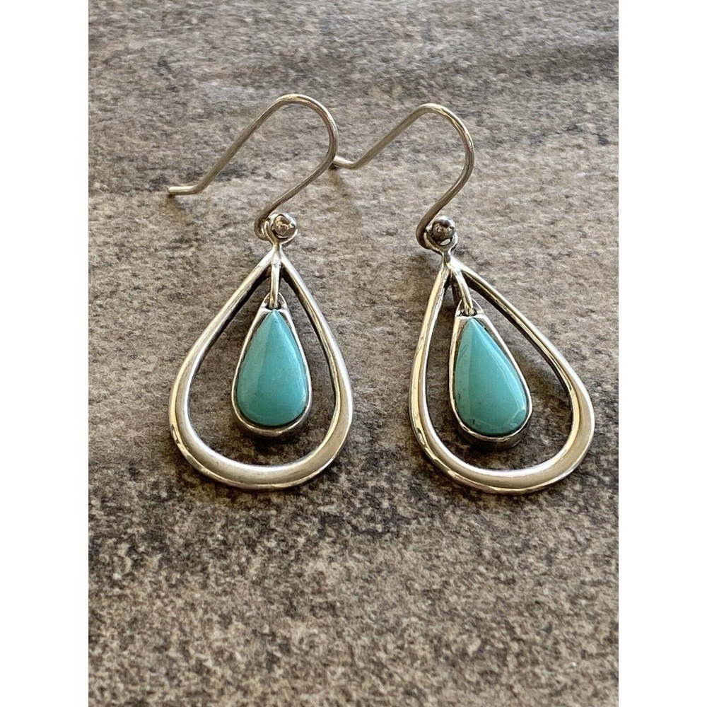 925 Earrings Dangles Drops Vintage Sterling Silver SX 925 Thailand 5.89g